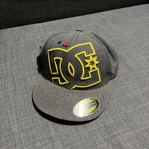DC Kids Cap in Gray with Yellow Logo